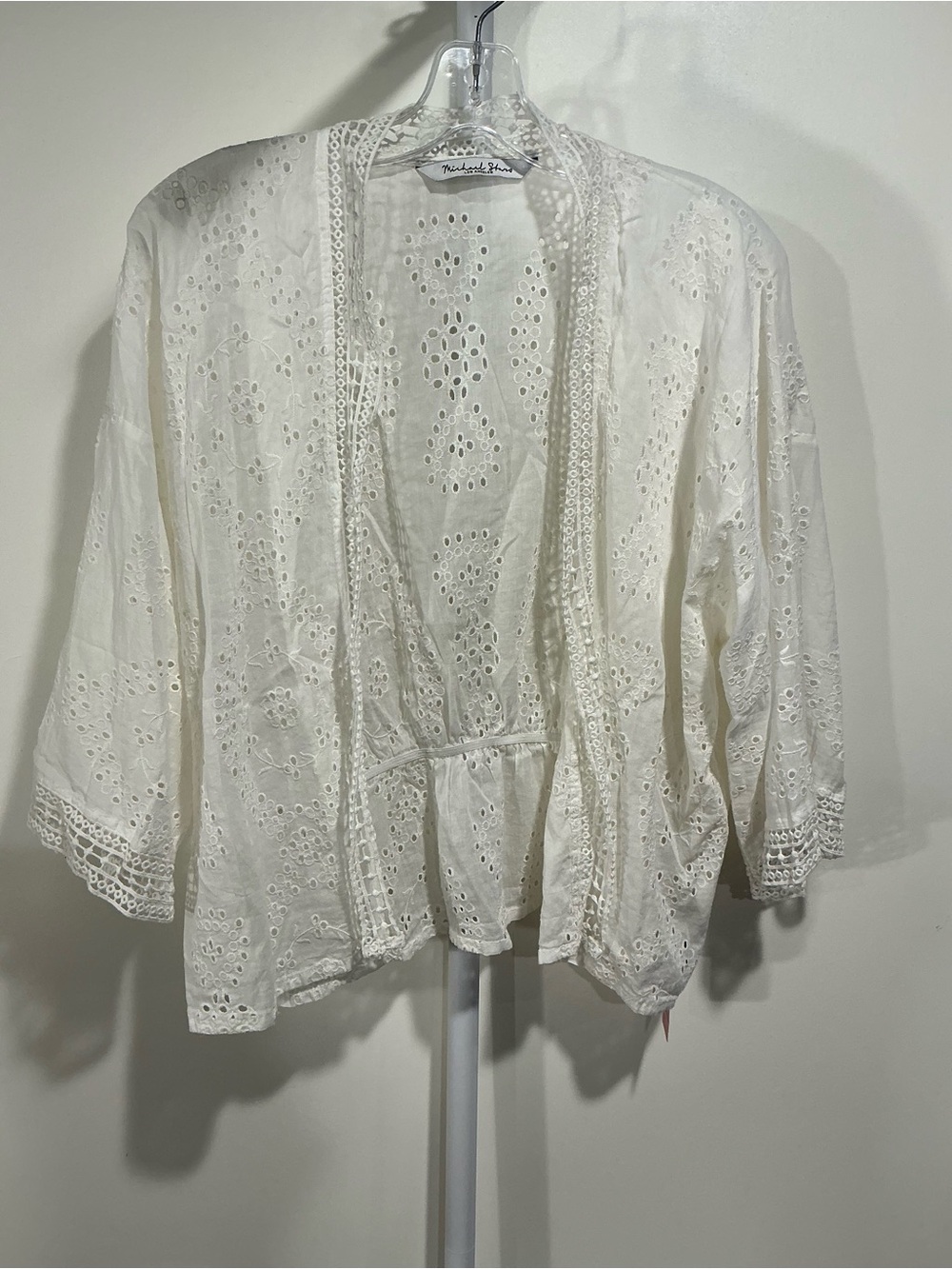 Michael Stars Eyelet Pattern Wrap